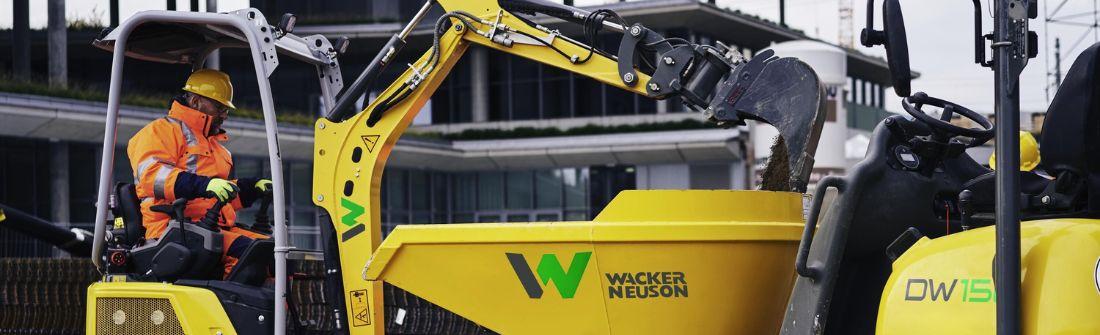 Photo WACKER NEUSON pour les travaux publics et le BTP